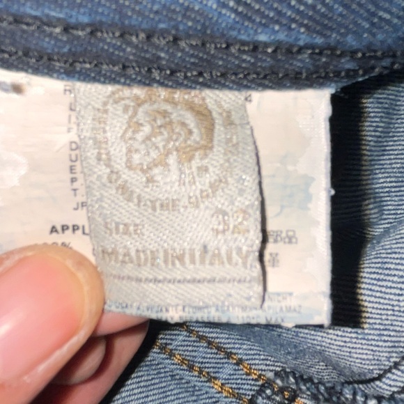 Diesel Darron Dark Wash Jeans Straight Leg 100% Cotton Size 32 - Picture 6 of 14